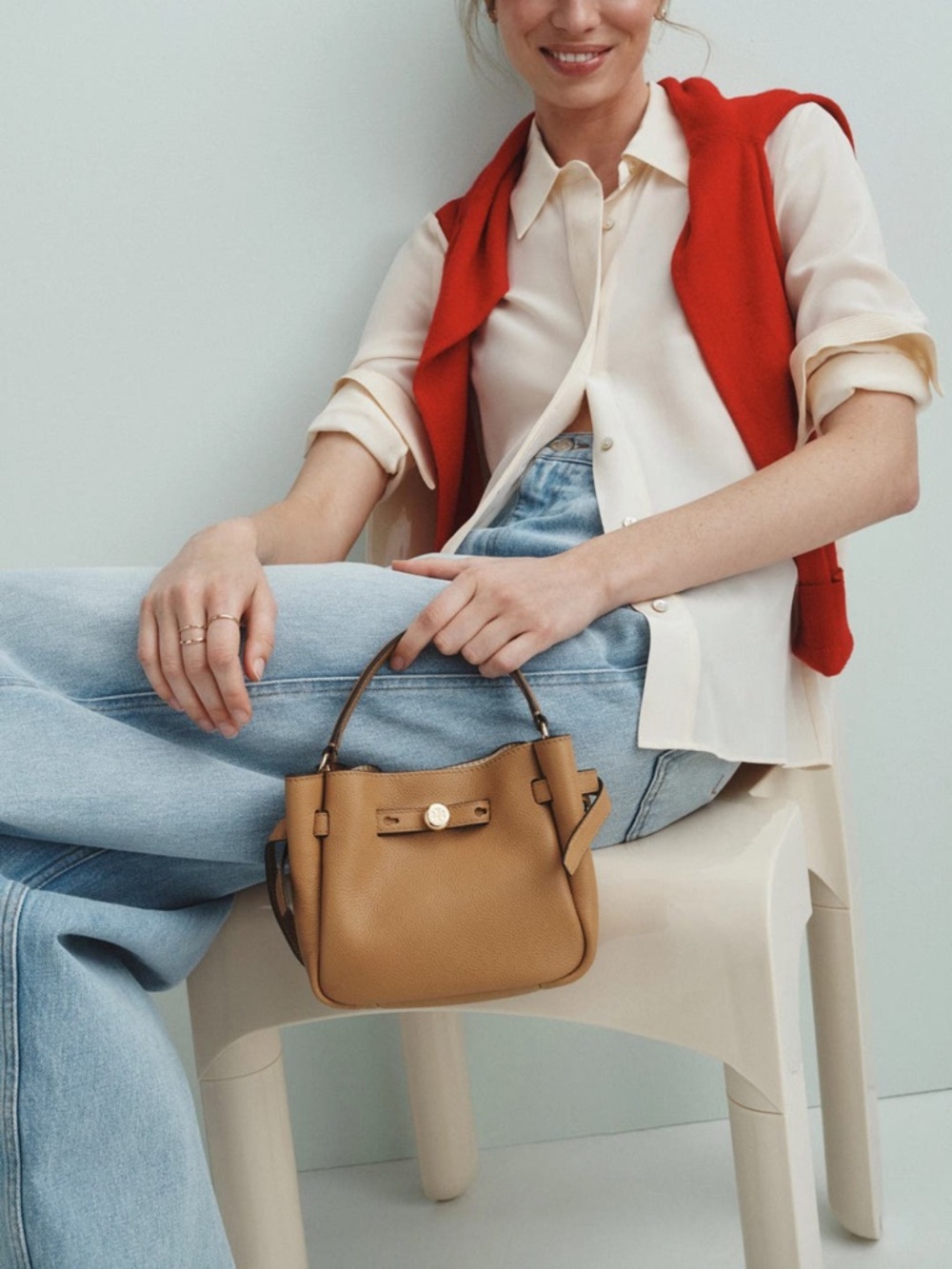 Tory Burch Romy Mini Bucket Bag - Picture 3 of 3